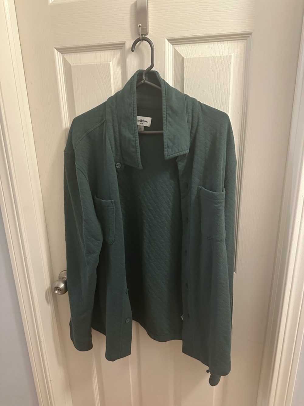 Goodfellow & Co Men's Quilted Dark Teal Shirt Jacket